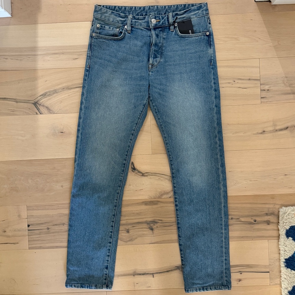 [NWT] Buck Mason Light Wash Maverick Slim Jeans 32x30